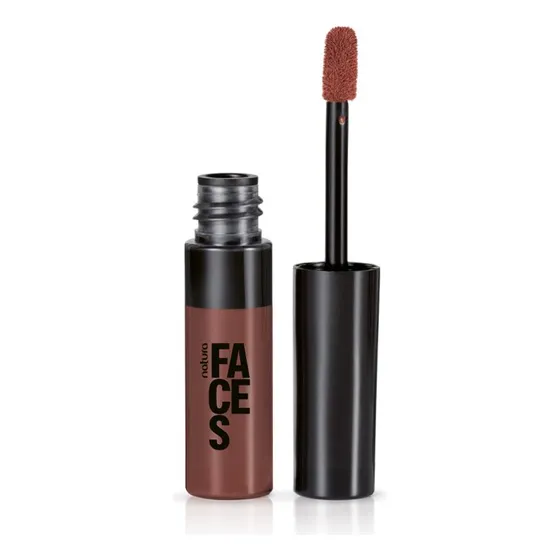 Lápiz Labial Mate De Larga Duración Faces Natura Color Chocolate Mousse De 12 Horas