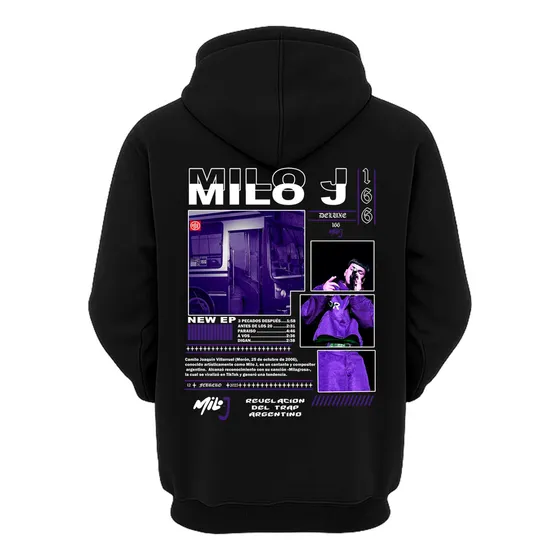 Sudadera Milo J Deluxe 20225 Tour Milo J Hoodie