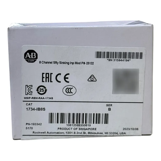 Allen Bradley 1734-ib8s Modulo De Seguridad