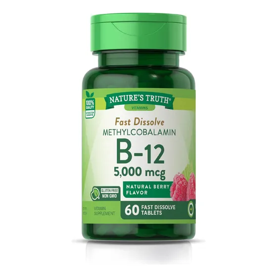 Suplemento De Vitamina B12 De Nature's Truth, 5000 Mcg, 60 T