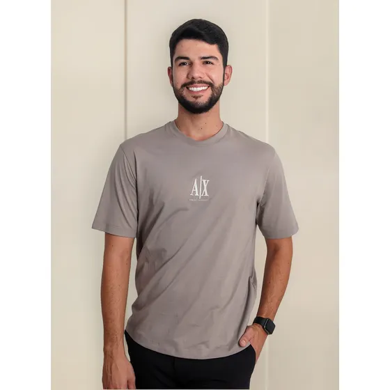 Armani Exchange Tshirt De Jersey De Algodão