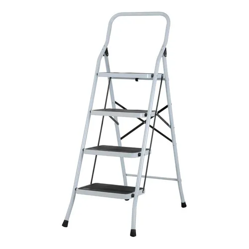 Escalera Truper Tubular Plegable 150 Kilos 4 Peldaños 24122 Color Blanco