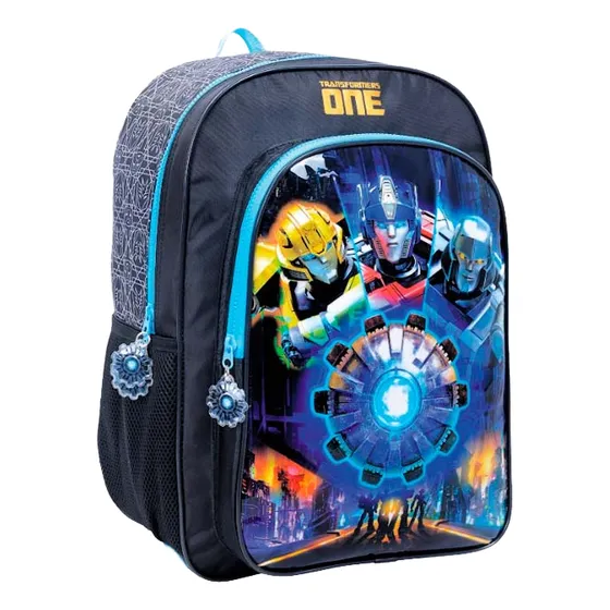 Mochila Espalda 16 Transformers Negra One Color Negro Diseño De La Tela Mochilla Espalda Estampado