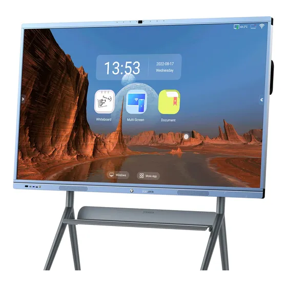 Pizarra Blanca Interactiva Todo Uno 65  Panel Plano Pantalla