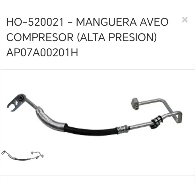 Manguera De Aire Acondicionado De Aveo (alta) De Nueva Globa