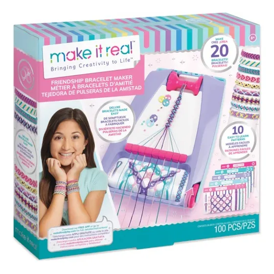 Maquina Para Hacer Pulseras Niñas Juguete Manualidades Video