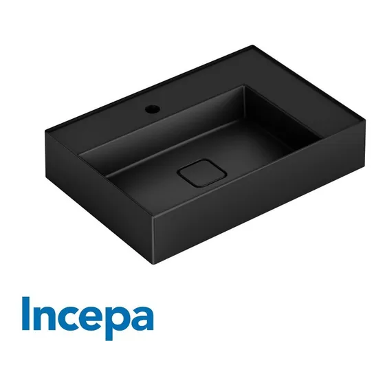 Incepa Lavamanos Negro Mate 60*41.5  Sobreponer Inlav0029
