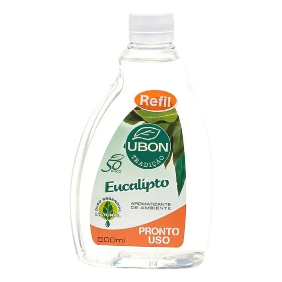 Refil Aromatizante De Ambiente Eucalipto Ubon 500ml
