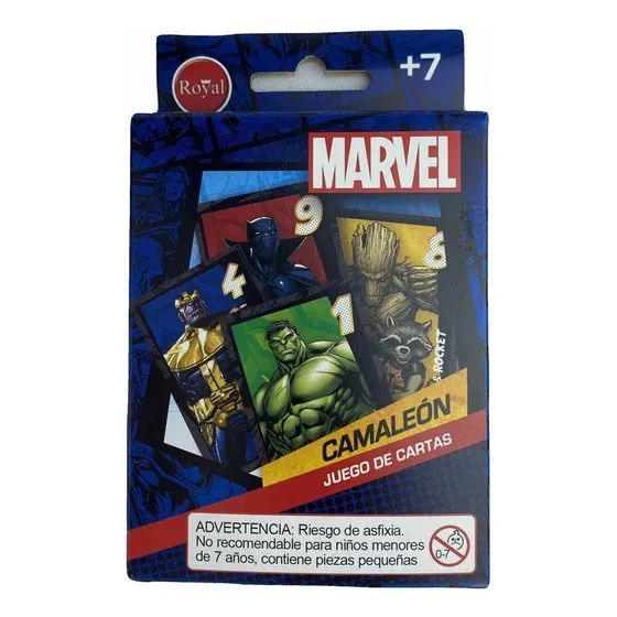 Juego De Mesa Cartas Camaleon Marvel Royal +7 Febo