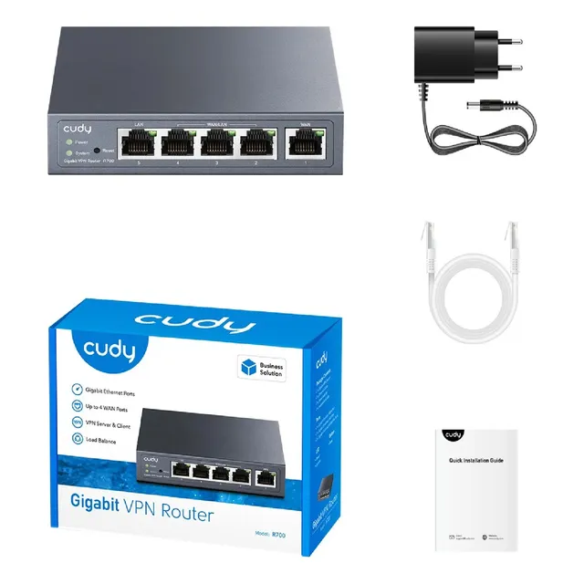 Router Vpn Alambrico Cudy R700 Gigabit Multi-wan Balanceador