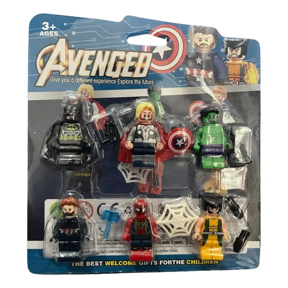 Set De Minifiguras Avengers  ¡los Héroes Más Poderosos!