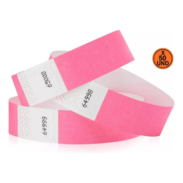 Brazaletes Tyvek Pack 50 Unidades Eventos! (valencia)