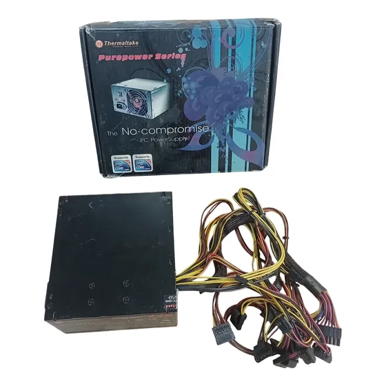 Fuente Pc Thermaltake Purepower 500w Reales 8 Amps - Plus