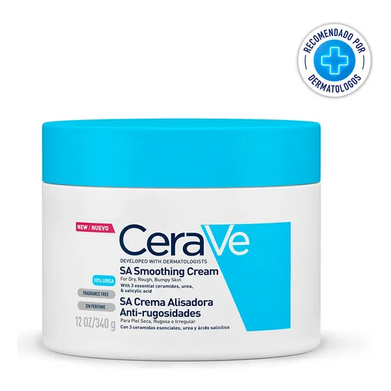 CeraVe Crema alisadora Anti-Rugosidades Piel Seca, Rugosa 340mL