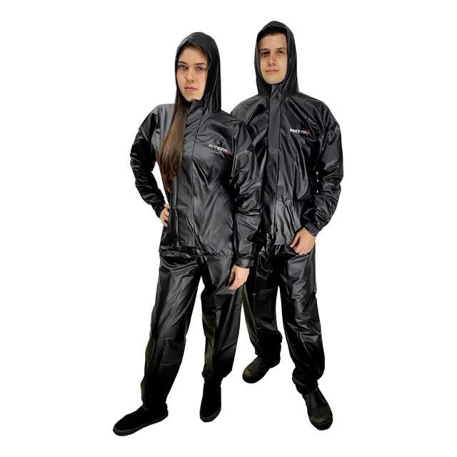 Capa Chuva Pioneira Combate Impermeavel Motoqueiro Com Capuz