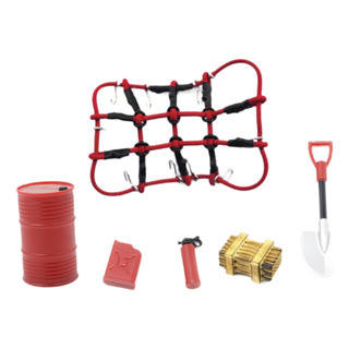 6 Unidades Rc Coche Techo Decoración Equipaje Neto Rojo 6 Unidades Rc Coche Techo Decoración Equipaje Neto Rojo