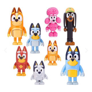 Kit 8 Peças Conjunto De Brinquedos Bluey Playtime Anime Acti Kit 8 Peças Conjunto De Brinquedos Bluey Playtime Anime Acti