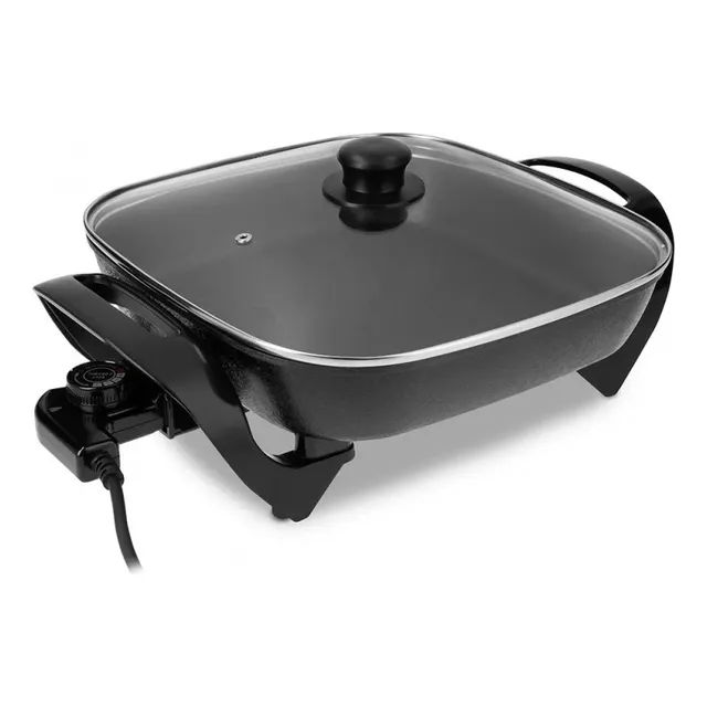 Olla Sarten Electrica Multicocina Antiadherente 1500w Tapa