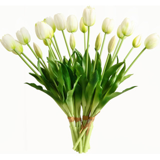 Flores Artificiales, 20 Tulipanes Falsos De Tacto Real, Tuli Flores Artificiales, 20 Tulipanes Falsos De Tacto Real, Tuli
