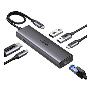 Hub Usb-c 6 En 1 Ugreen 2 Usb-a, 2 Usb-c, 1 Hdmi 4k/60hz Hub Usb-c 6 En 1 Ugreen 2 Usb-a, 2 Usb-c, 1 Hdmi 4k/60hz