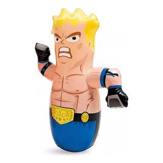 Muñeco Inflable Luchador Saco Boxeo Punching Luchador Karate Muñeco Inflable Luchador Saco Boxeo Punching Luchador Karate