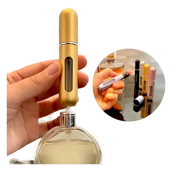 Kit 3 Mini Frasco Porta Perfume Recarregável Spray Bolsa Viagem Portátil 5ml