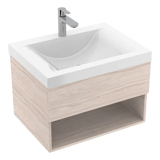 Mueble Para Lavamanos Essential Soder 48x48cm Flotante Con L
