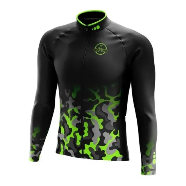 Jersey Ciclismo Licra Manga Larga Caballero