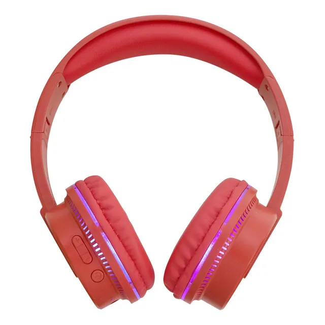 Hp-3007audífonos Inalámbricos Bluetooth Fire Fussion Acustic Rojo
