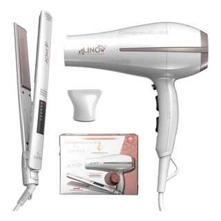 Kit Secadora Alaciadora Cabello Aceite Lino Cerámica Iones Kit Secadora Alaciadora Cabello Aceite Lino Cerámica Iones