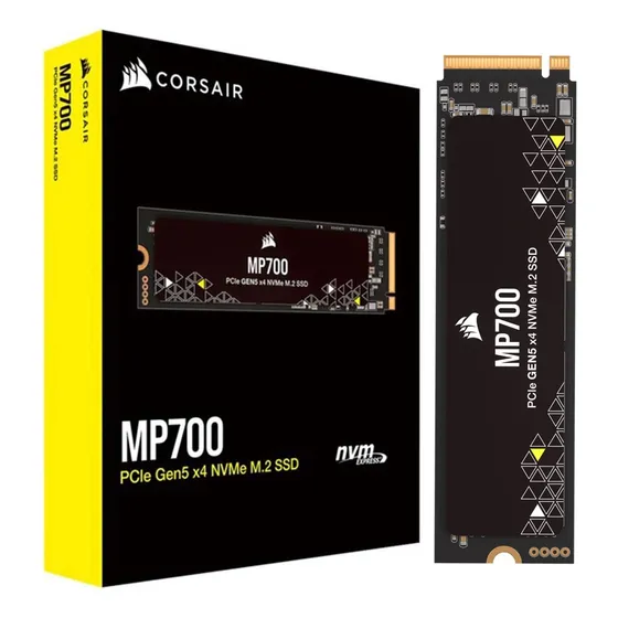 M.2 Corsair Mp700 Pci-e Nvme Gen5 1tb 9500mb/s / 8500mb/s Cor Preto