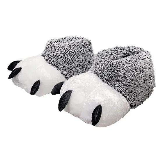 Pantuflas De Algodón Con Pata De Oso De Dibujos Animados