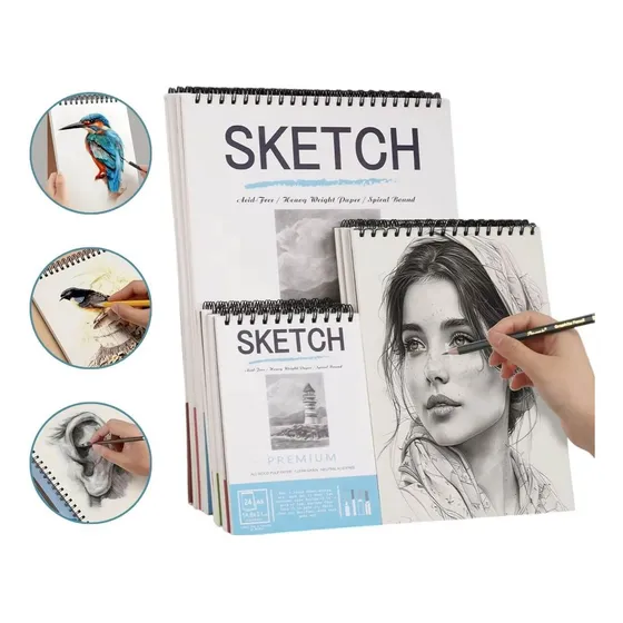 Caderno Sketchbook Desenho Artístico Profissional Esboço A3