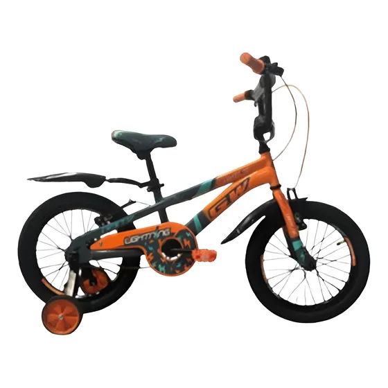 Bicicleta Gw Lighting Rin 16 Niños Niñas Con Auxiliares
