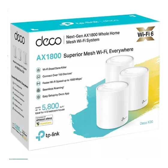 Router Tp-link Deco X20 Blanco Wifi 6 Ax1800 Pack 3