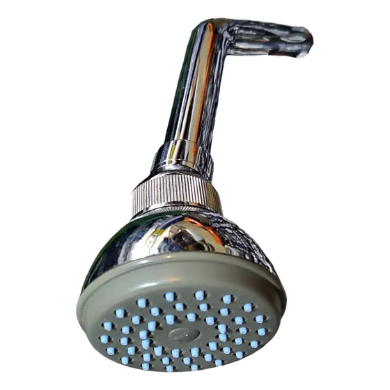 Ducha Regulable En Ángulo Con Caño De Bronce Cromado