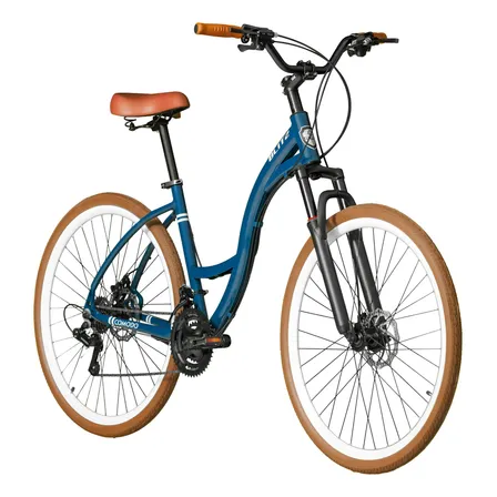 Bicicleta Aro 29 Blitz Comodo Urbana Shimano 21v Azul-petróleo 18