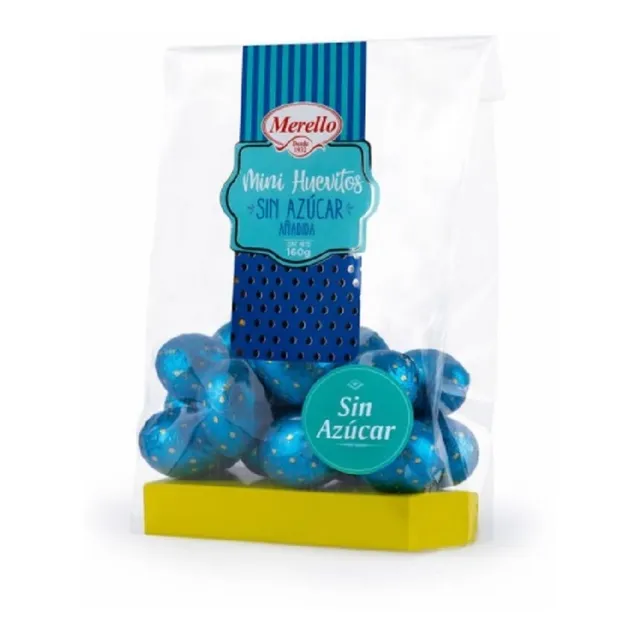 Huevos Chocolate Macizo Sin Azúcar 160 G. Cotillón Activarte