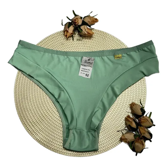 05 Calcinhas Plus Size Lateral Larga Microfibra Mariana