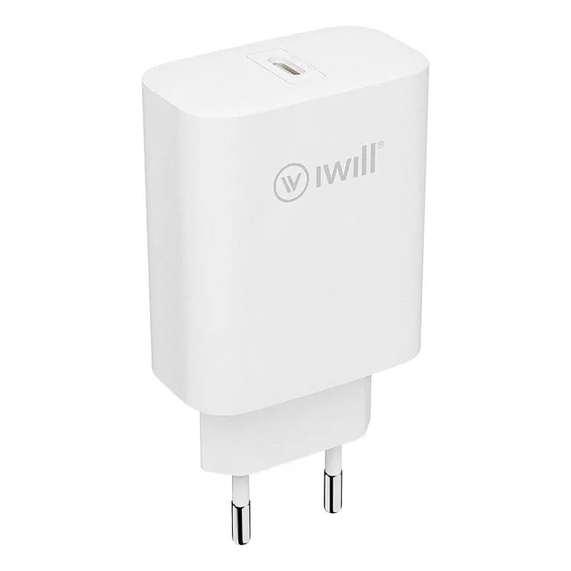 Carregador Gan Charge - Usb-c 33w - Branco Iwill