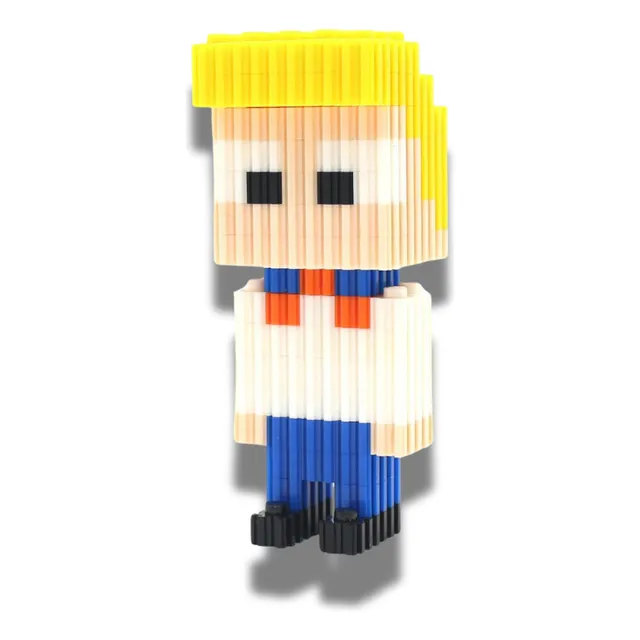 Juguete De Construcción Pixel Blocks De Fred Scooby Doo