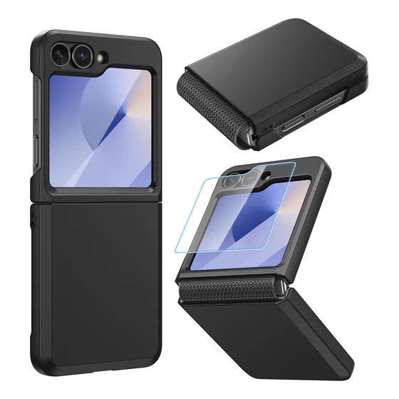 Funda Para Samsung Z Flip6 Protectora Silicon Carcasa + Mica