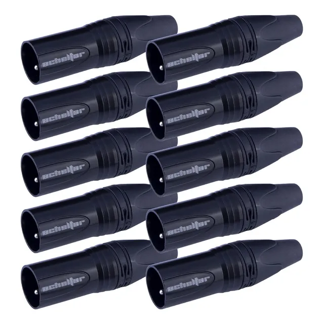 Schalter Conector 3 Pines Xlr Macho 10 Pz*