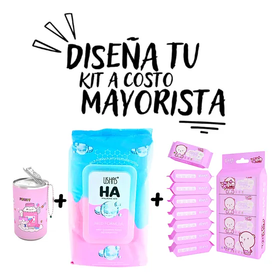 Set Toallitas Humedas Baby Wipes Caricatura Unicornio 64 Und
