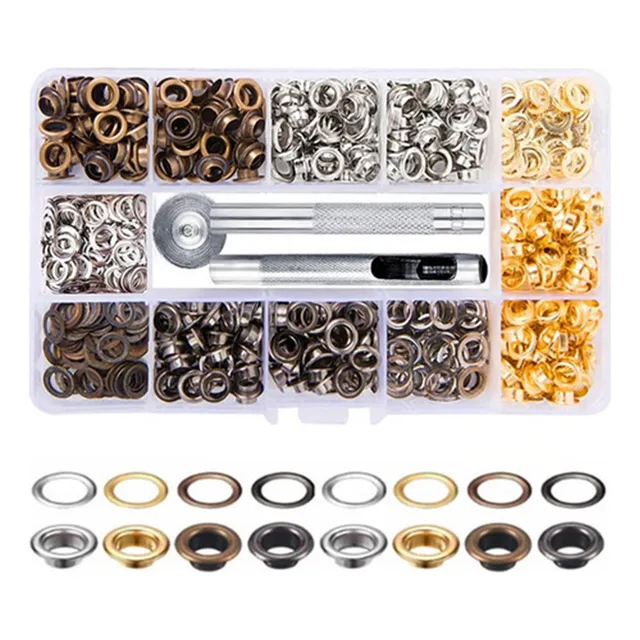 A Kit De Ojales De Metal De 5 Mm For Bolsos De Mezclilla,