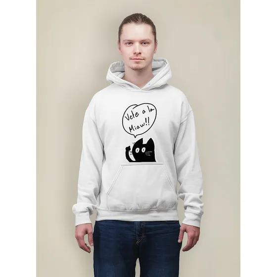 Sudadera Gato Vete A La Miaw Hombre Mujer