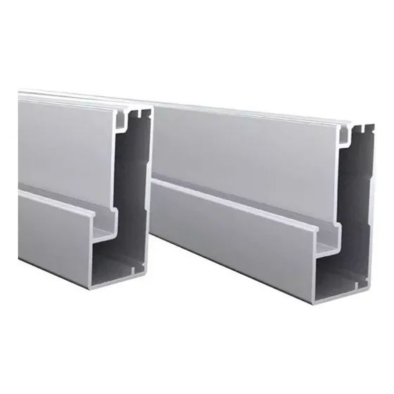Perfil Aluminio Inter Puertas Vidrio 3mts 21x45 Grupo Euro