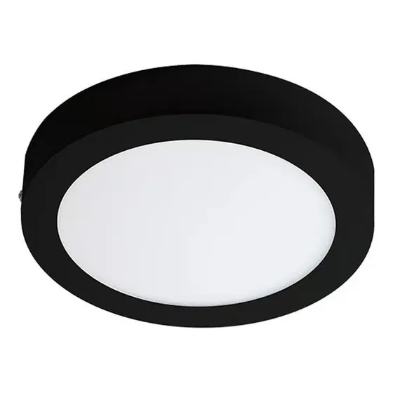 Lámpara Mercury Circular Led 18w 6500k Borde Negro