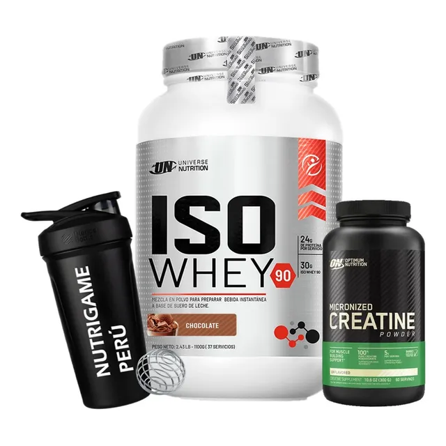 Pack Iso Whey 90 1.1 Kg + Creatina Optimum Nutrition 300gr