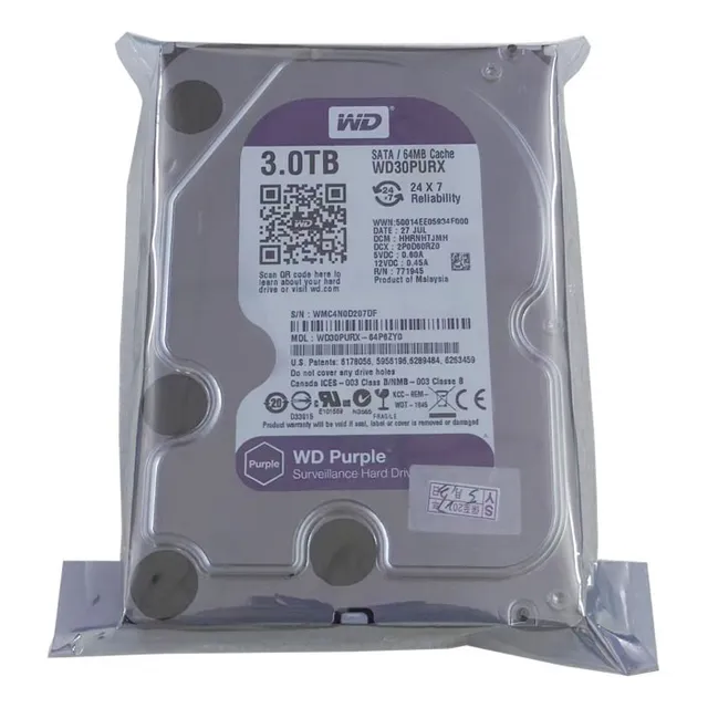 Disco Duro Interno Morado Sata De 3,5 Pulgadas De 3 Tb